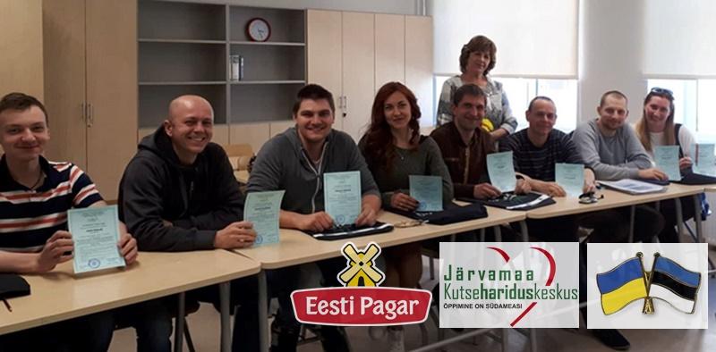 Pagaritööstuse ukrainlased avastasid Järvamaa Kutsehariduskeskuses rõõmuga eesti keelt